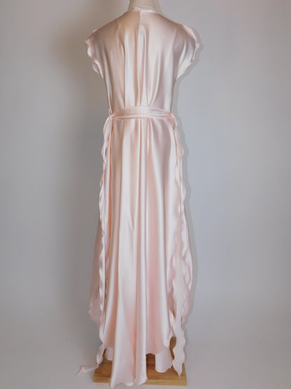 Georgette Trabolsi Silky Pink Peignoir and Nightgown Set
