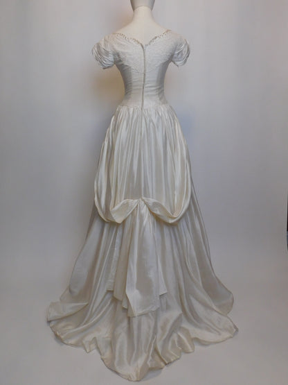 1950s Silk Wedding Dress