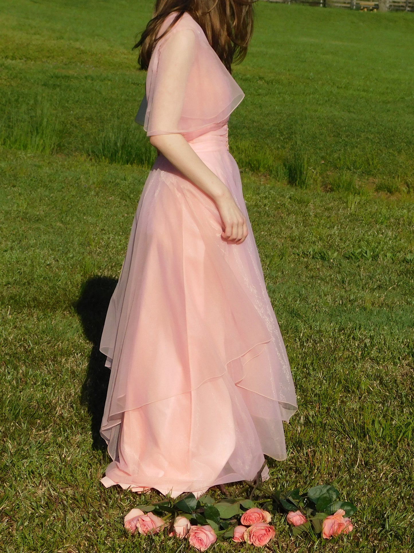 1960s Pink Maxi Dress