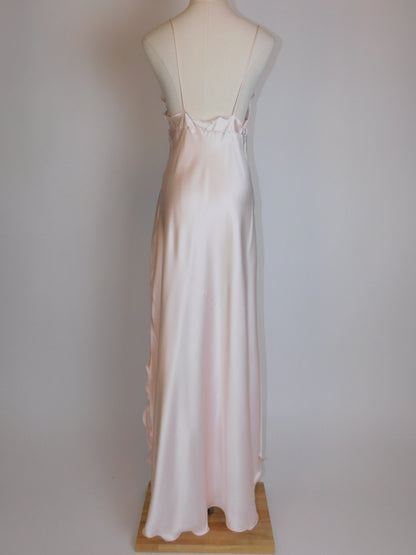 Georgette Trabolsi Silky Pink Peignoir and Nightgown Set