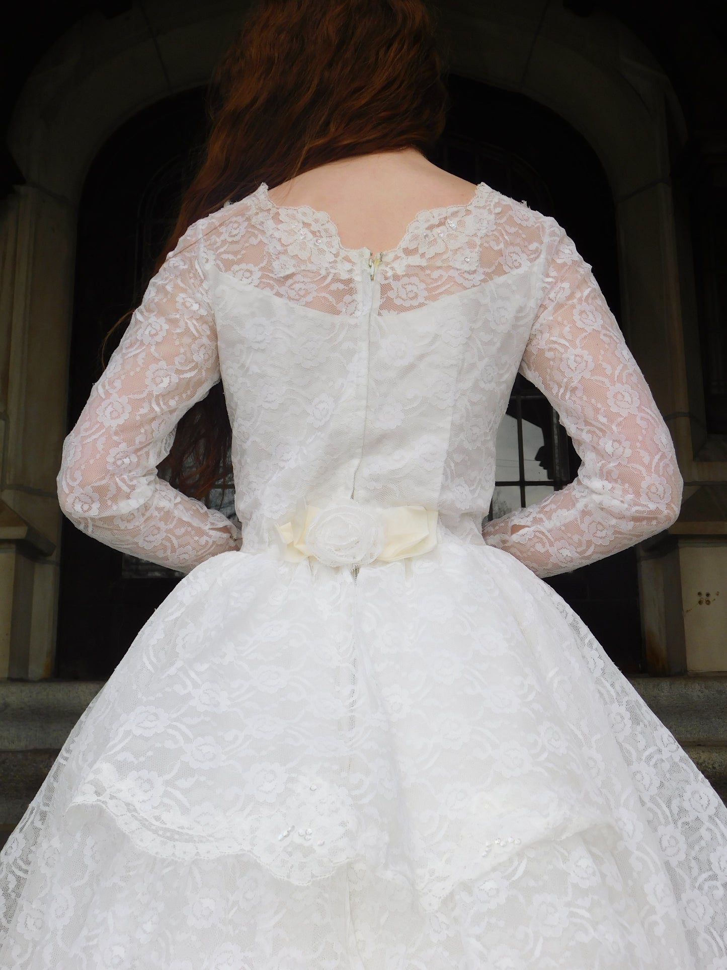 1950s Lace Wedding Dress